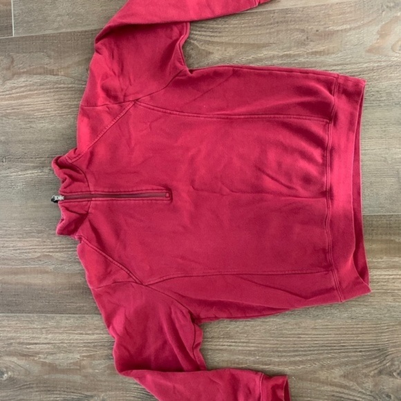 Red Quarter-Zip Pullover - Picture 1 of 6